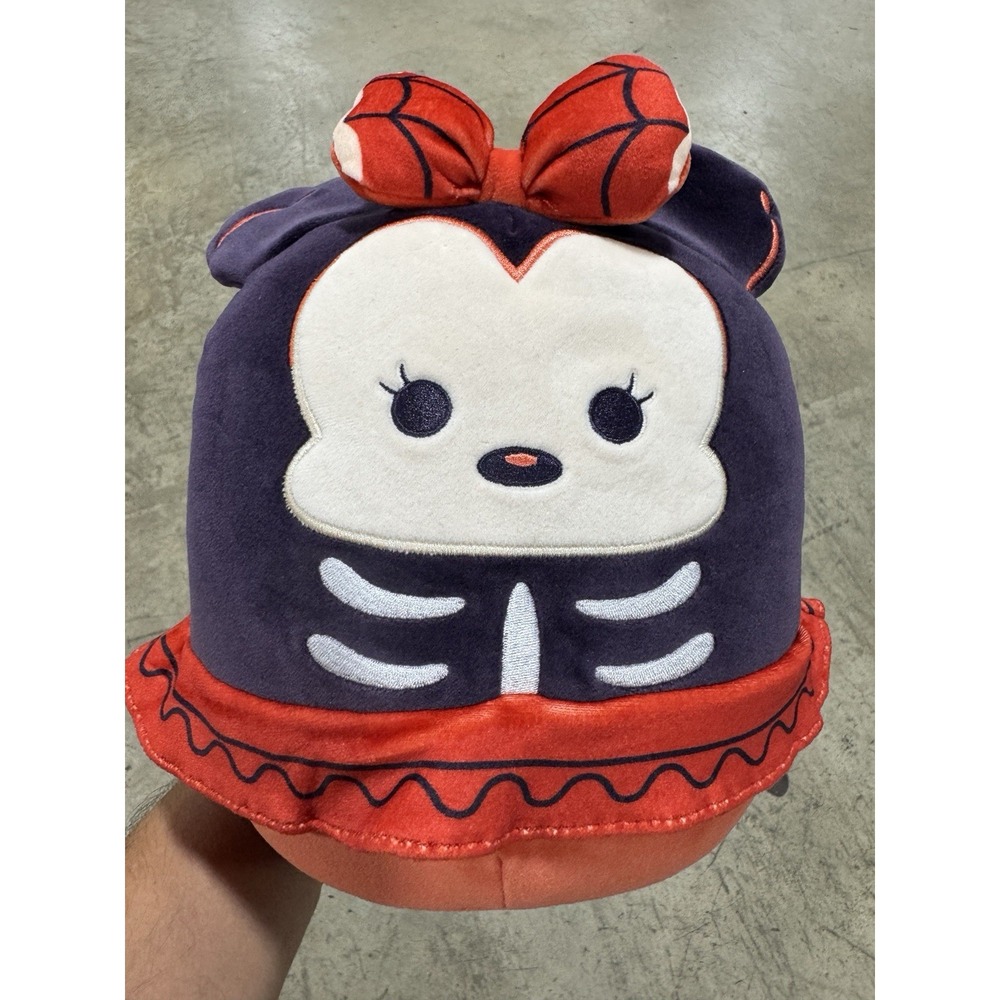 NEW with Tag Squishmallows Minnie Mouse Skeleton 8" 2025 Halloween Squishmallow